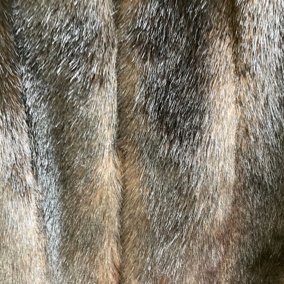 Faux Mink Vest Jacket Sz L Full Zip Heavy Coat Vest Reversible NWT - Picture 7 of 13